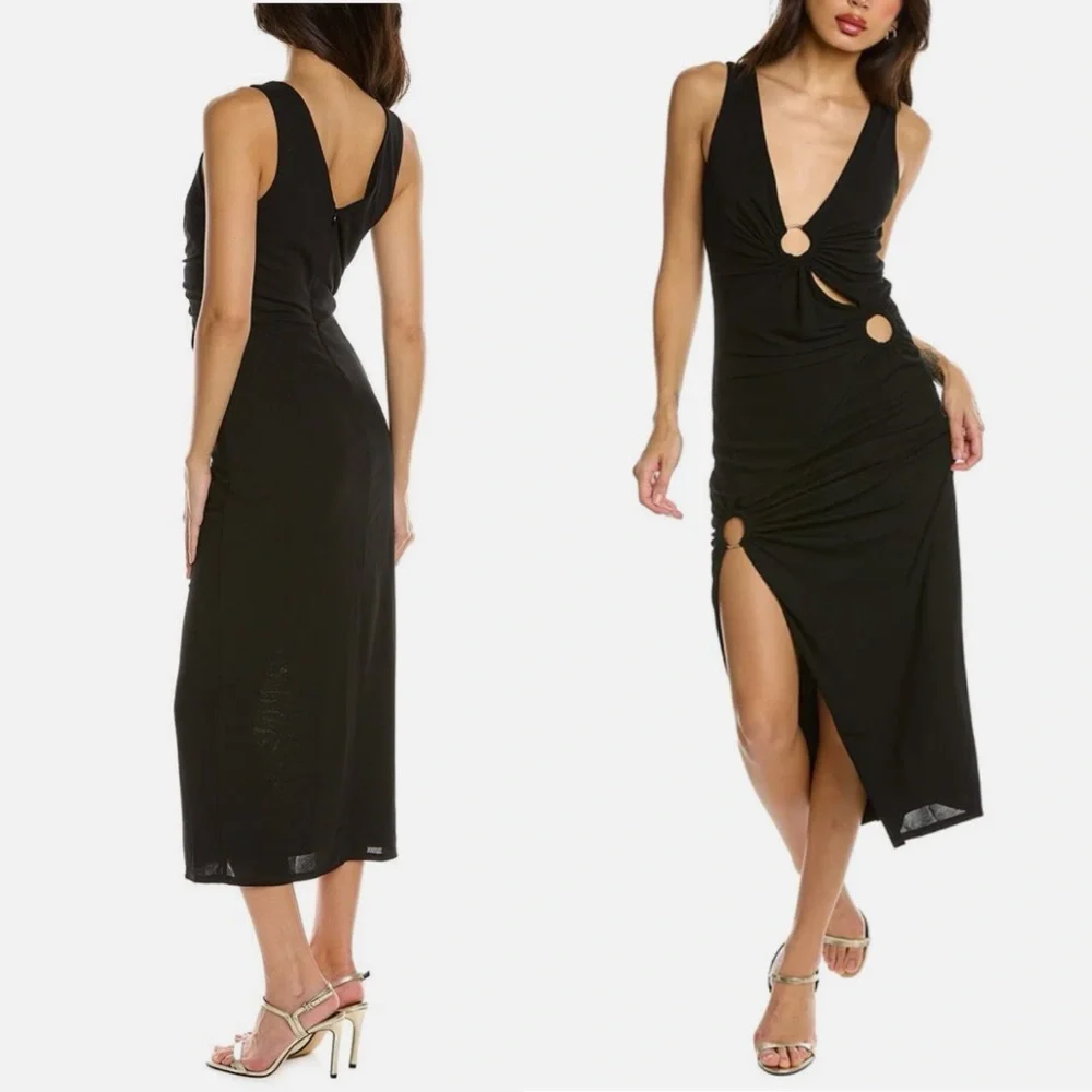 NICHOLAS
NICHOLAS MADDY
MIDI DRESS Black size 4 bodycon - Picture 4 of 10